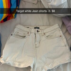 Wild Fable White Jean Shorts
